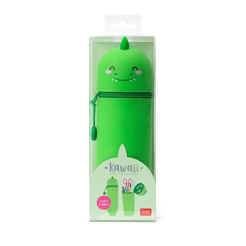 LEGAMI 2-In-1 Silicone Pencil Case - Kawaii - Dino