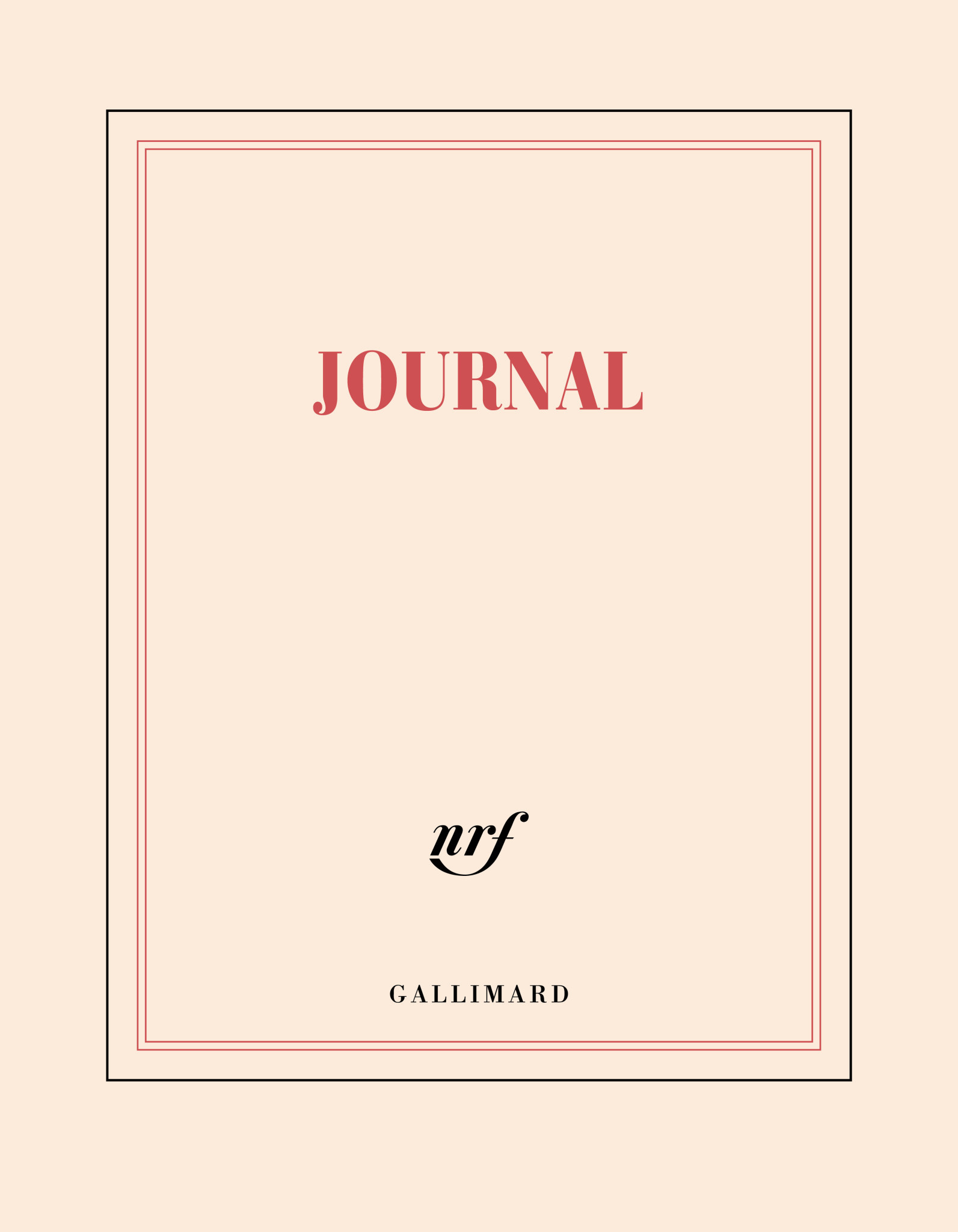GALLIMARD Carnet carré page blanche - Journal
