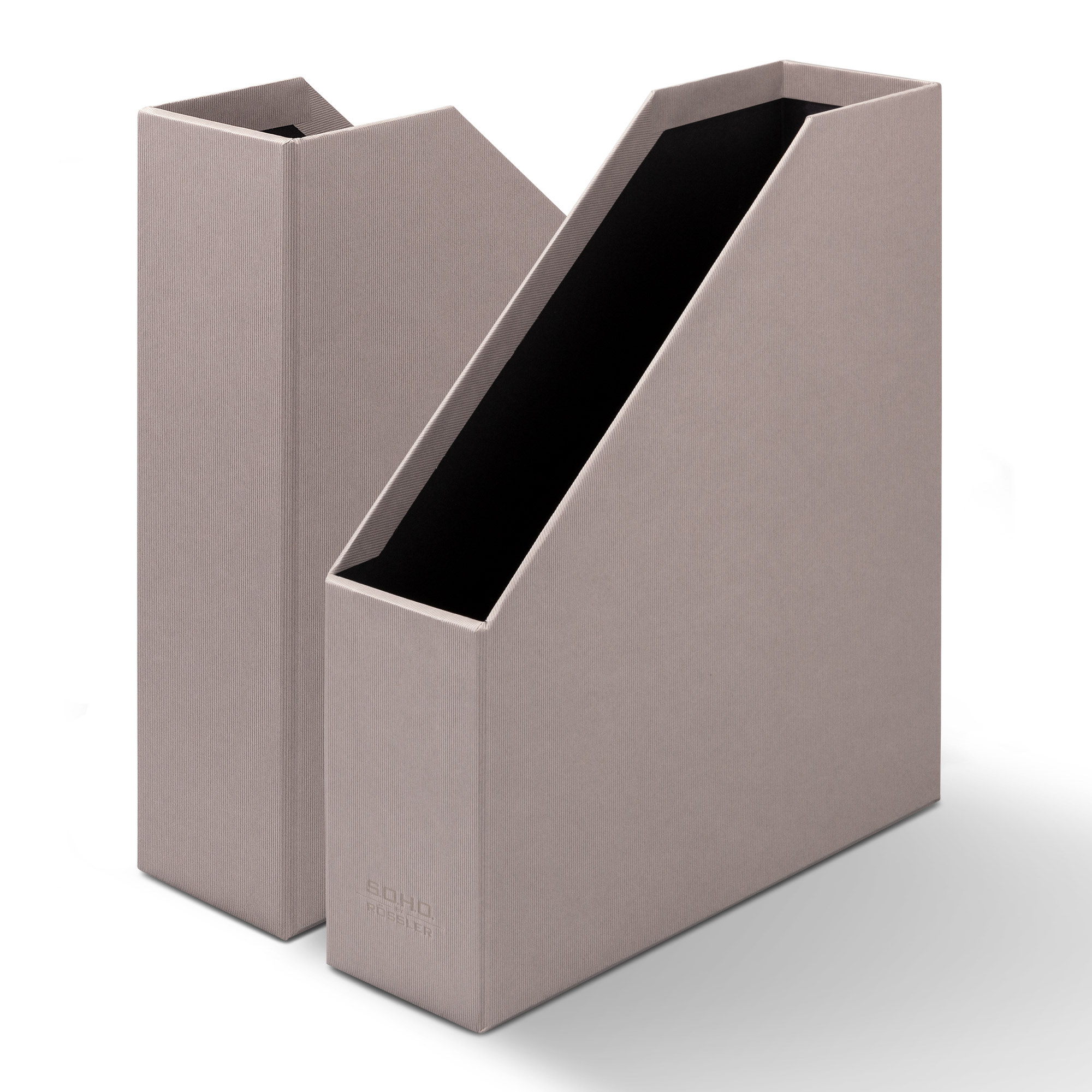 S.O.H.O. Taupe - Boite archives A4 pans coupés