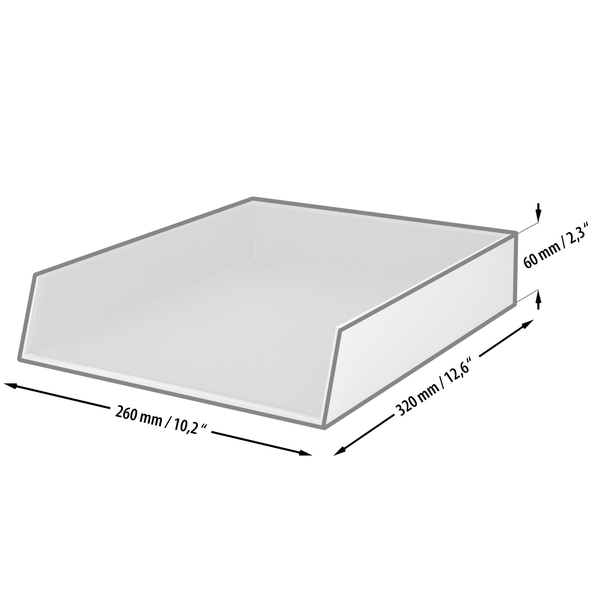 S.O.H.O. Rouge - Boite courrier A4 (empilable)