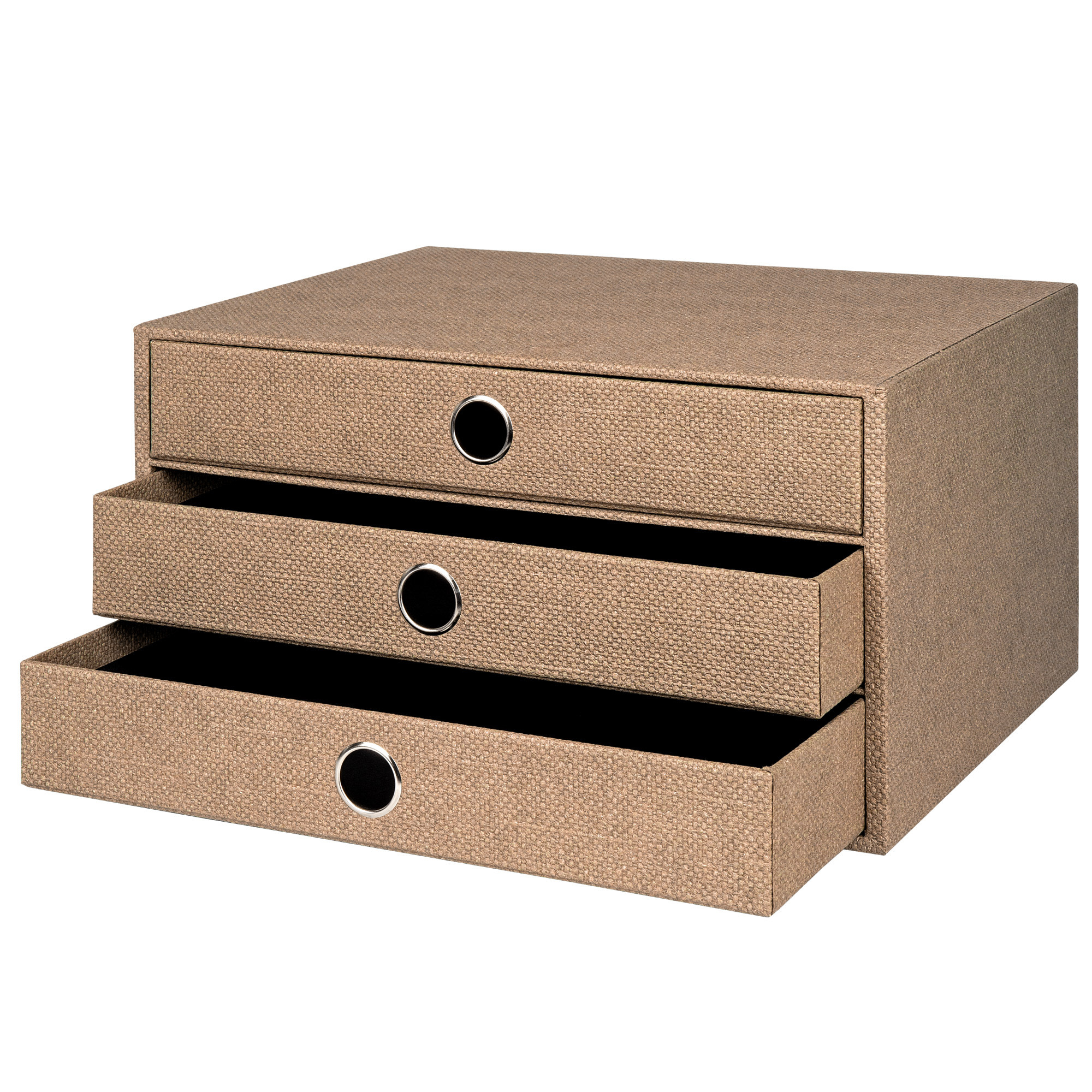 S.O.H.O. Special Line, Hazelnut - Boite d'archives coulissante A4 3 tiroirs