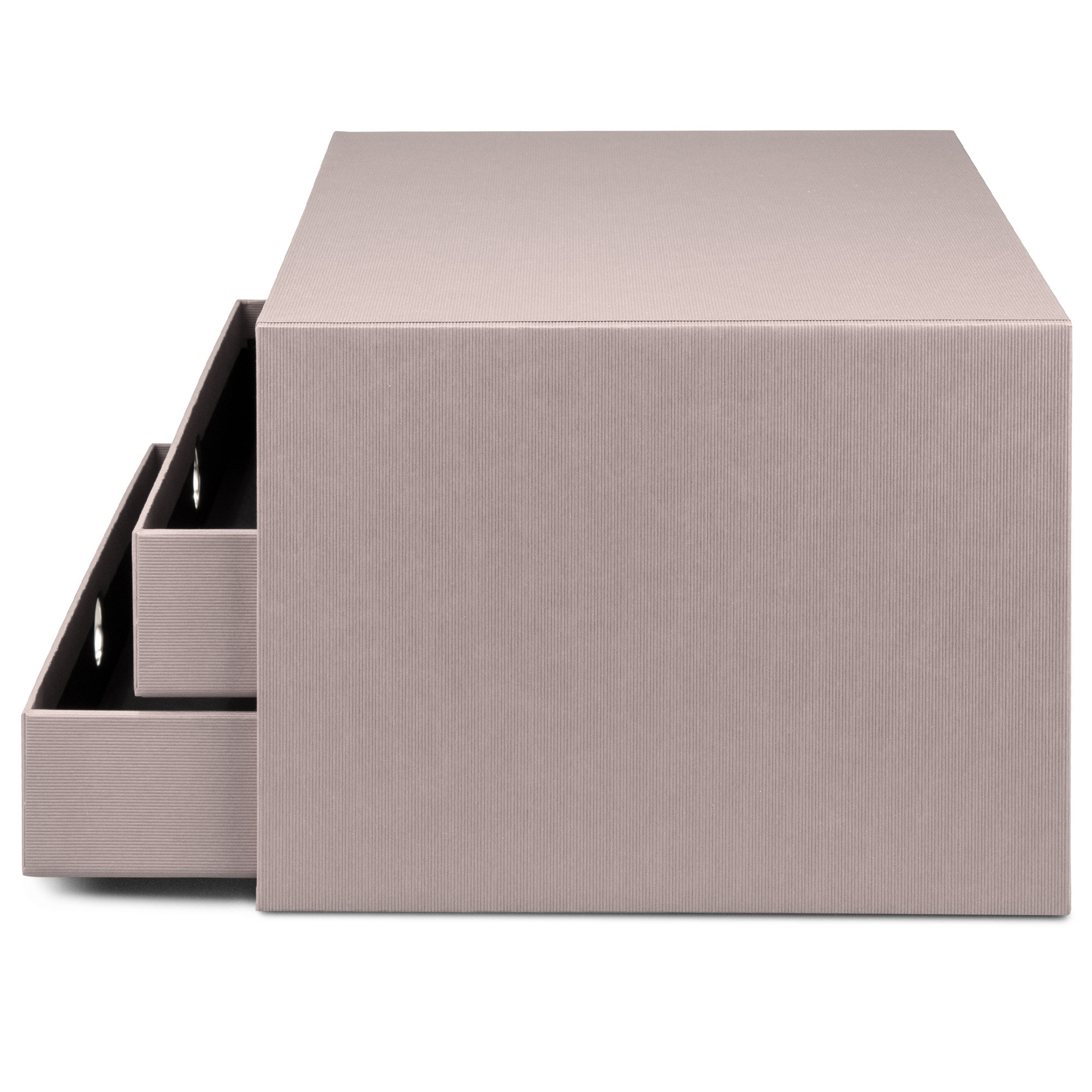 S.O.H.O. Taupe - Boite d'archives coulissante A4 3 tiroirs