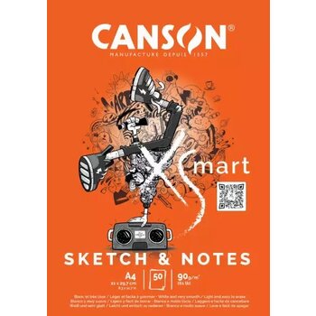 CANSON Bloc Xsmart A4 50 Feuilles 90G/M² Sketch & Notes