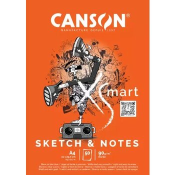 CANSON Bloc Xs'Mart A4 50 Fl 90G Sketch & Notes