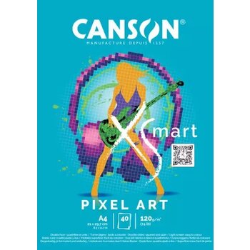 CANSON Bloc Xs'Mart A4 40 Feuilles 120G Pixel Art