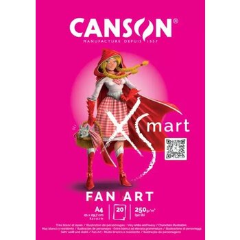 CANSON Bloc Xs'Mart A4 20 Feuilles 250G Fan Art
