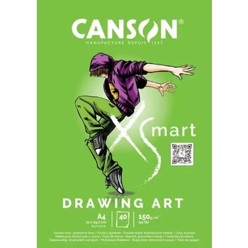 CANSON Bloc XS'MART A4 150g/m² Drawing 40 feuilles