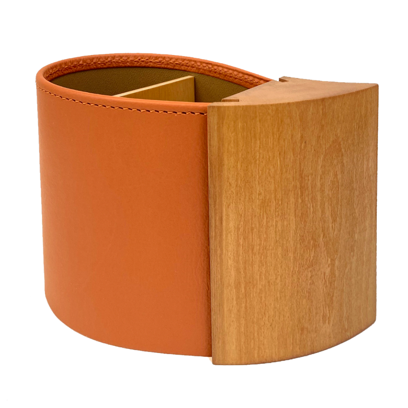 Pot À Stylos Dune Mandarine 13X7X9Cm