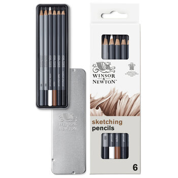 WINSOR & NEWTON Sketch Pencil Set x6