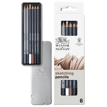 WINSOR & NEWTON Studio Collection crayons esquisse x6
