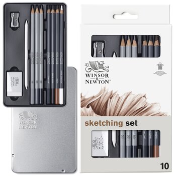 WINSOR & NEWTON Sketch Pencil Set x10