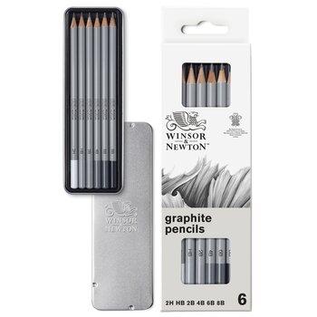 WINSOR & NEWTON Studio Collection crayons graphite assortiment x6 set