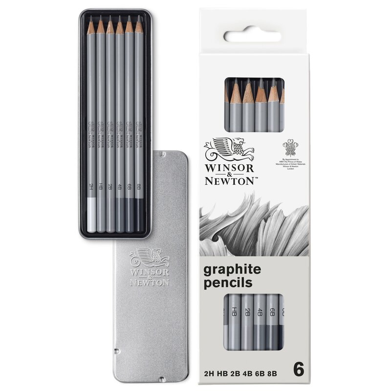 FABER CASTELL Set de dessin crayon graphite comprenant 6 crayons, un taille- crayon et une gomme