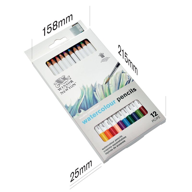 WINSOR & NEWTON Studio Collection crayon aquarelle x12 set