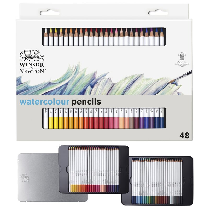 WINSOR & NEWTON Studio Collection crayon aquarelle x48 set