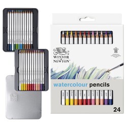 WINSOR & NEWTON Studio Collection Crayons Aquarellable X24