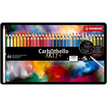 STABILO Boîte métal x 60 Crayons pastel CarbOthello