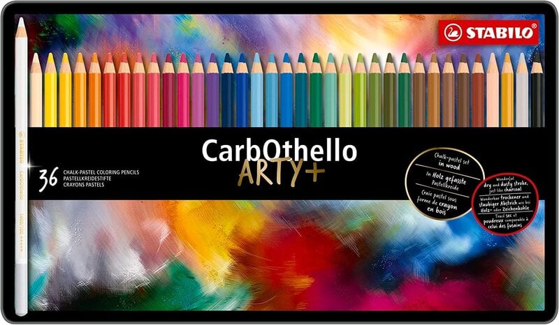 STABILO Boîte métal x 36 crayons pastel STABILO CarbOthello