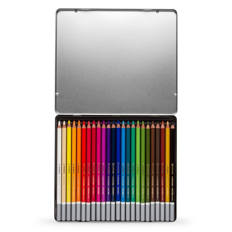 STABILO Boîte métal x 24 CarbOthello ARTY+