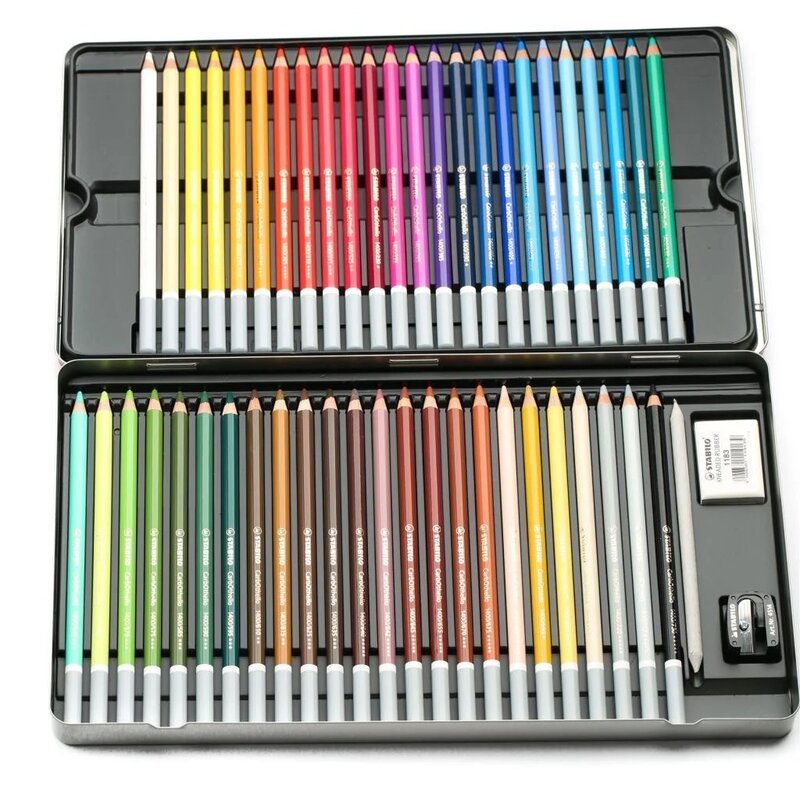 STABILO Crayon de couleur Fusain Pastel CarbOthello Carmin - Tout