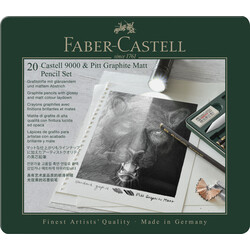 FABER CASTELL Set Pitt Graphite Matt/Castell 9000