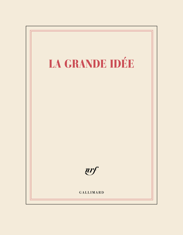 GALLIMARD Carnet XXL Ligné "La Grande Idée"