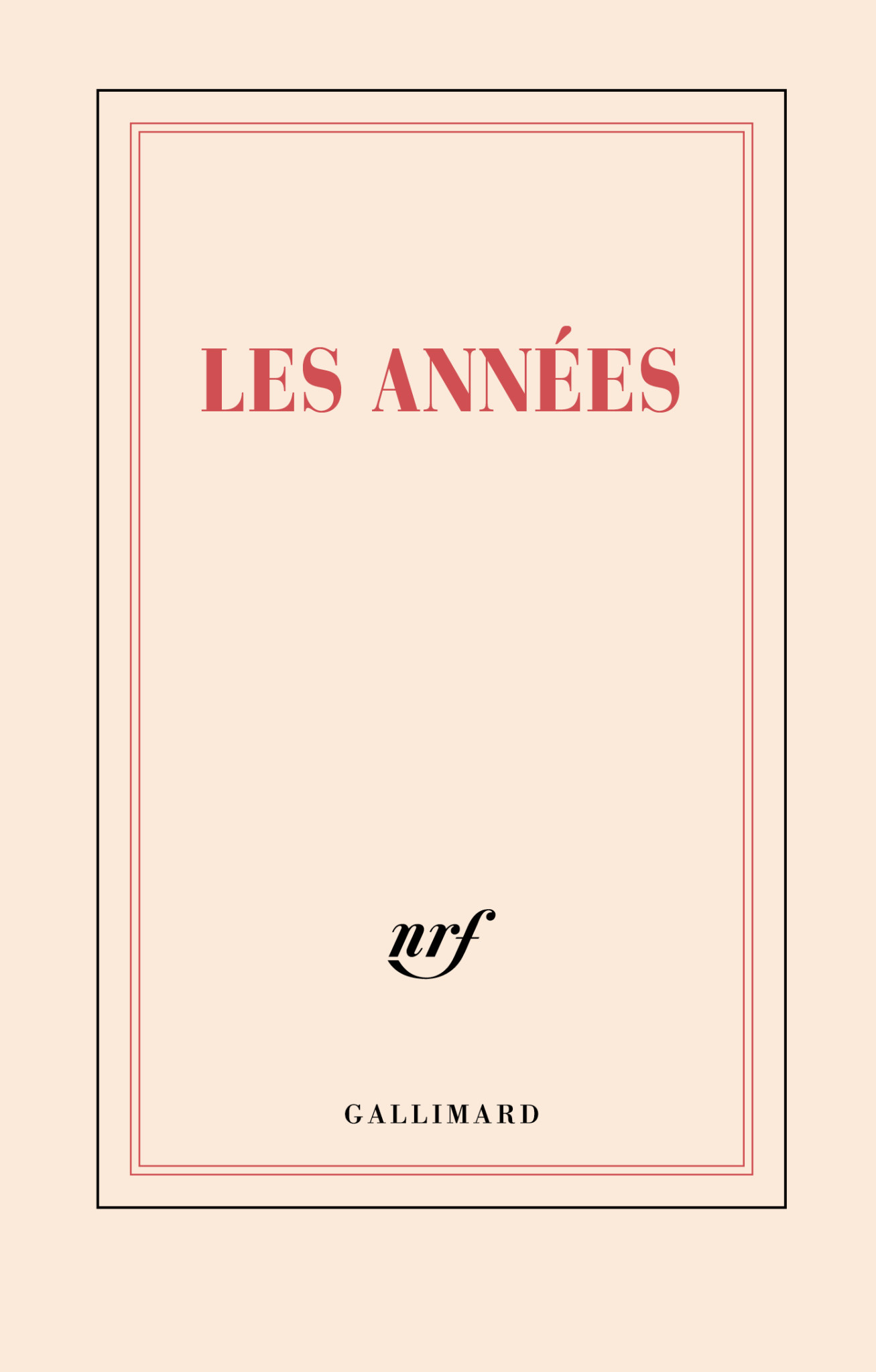 GALLIMARD Carnet - Les années
