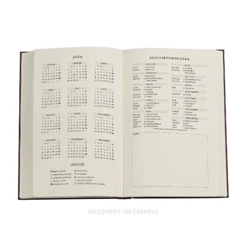 Agenda semainier 14,5x21cm Leuchtturm1917 18 mois rigide Horizontal