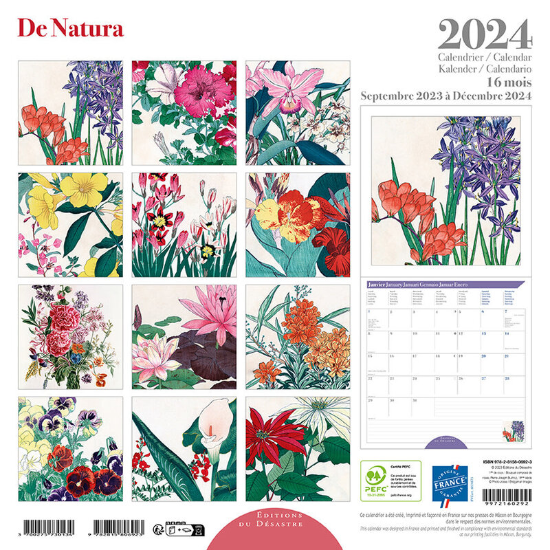 CALENDRIER MURAL INCROYABLE NATURE 2024