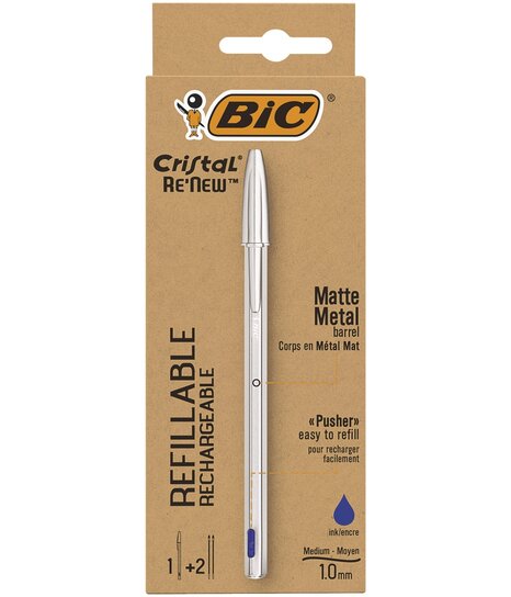 BIC M10 CLIC - Pointe Moyenne 1 mm - Encre Noire - Papeterie Michel