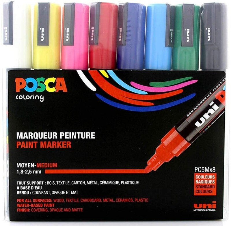 Marqueur peinture Uni Posca PC-5M Pointe moyenne Or -  France