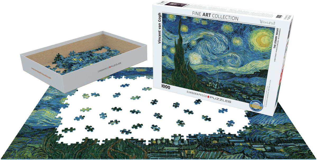 EUROGRAPHICS Puzzle 1000 VAN GOGH - La nuit étoilée