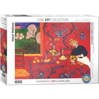 EUROGRAPHICS Puzzle 1000 Matisse - La Desserte: harmonie en rouge