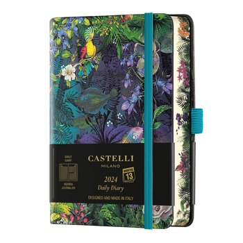 Calendrier mensuel Fleurs avec feuillets détachables 13 x 23 cm