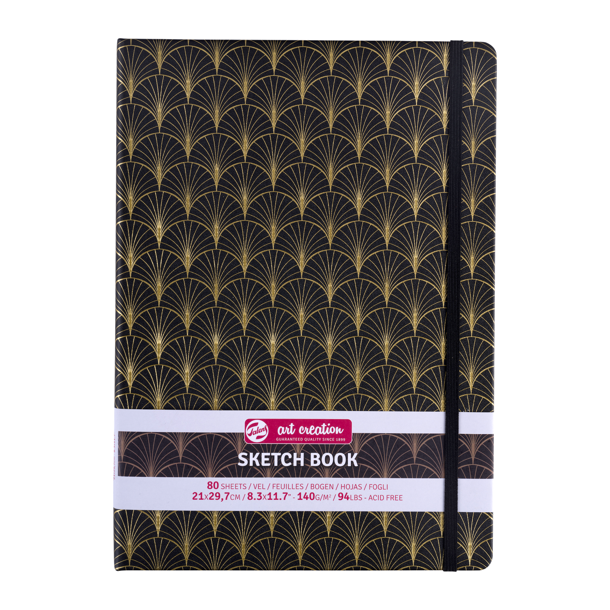 TALENSARTCREATION Cahier de Croquis Art Deco 21 x 29.7 cm, 140 g, 80 feuilles