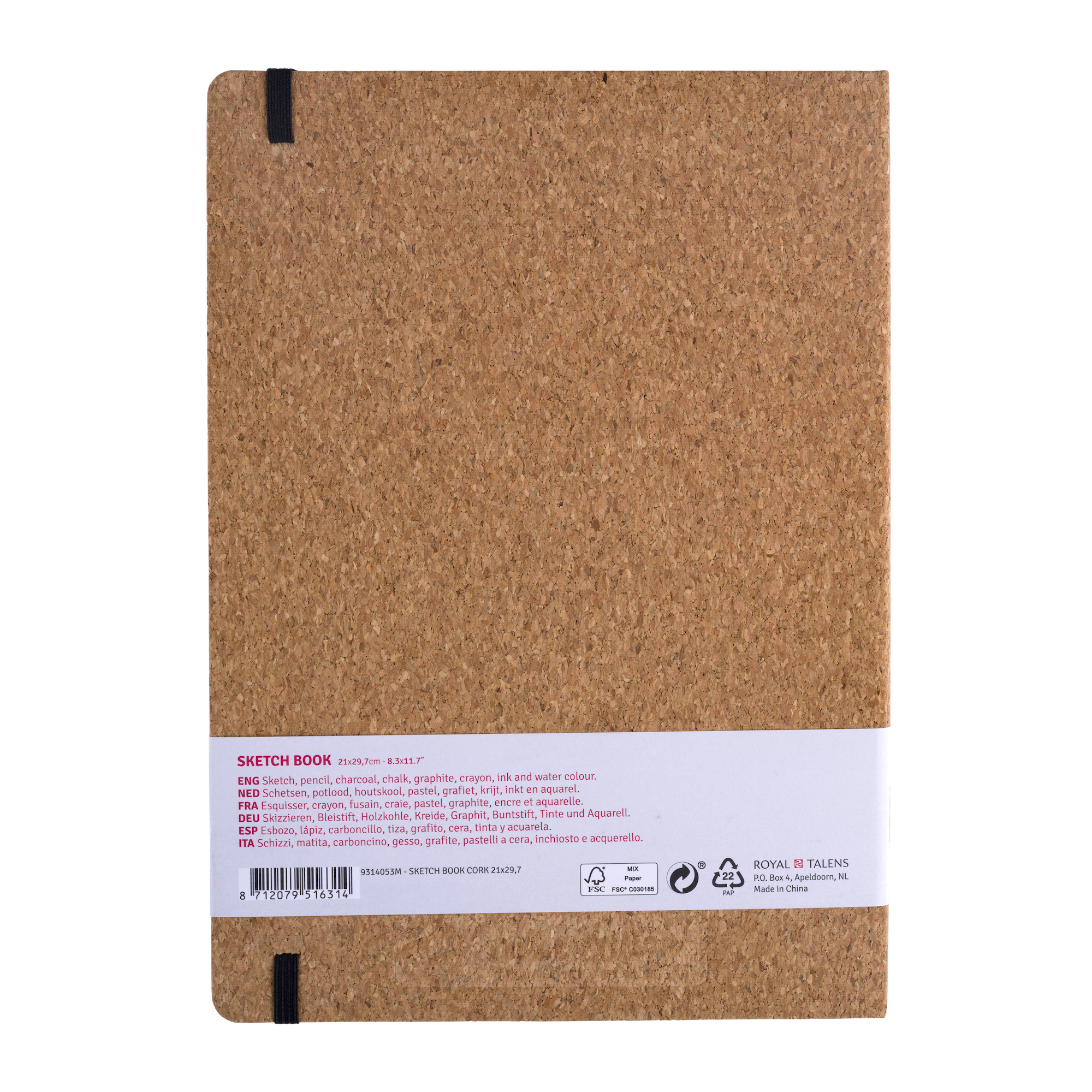 TALENSARTCREATION Cahier de Croquis Liège 21 x 29.7 cm, 140 g, 80 feuilles