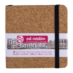 TALENSARTCREATION Cahier de Croquis Liège 12 x 12 cm, 140 g, 80 feuilles