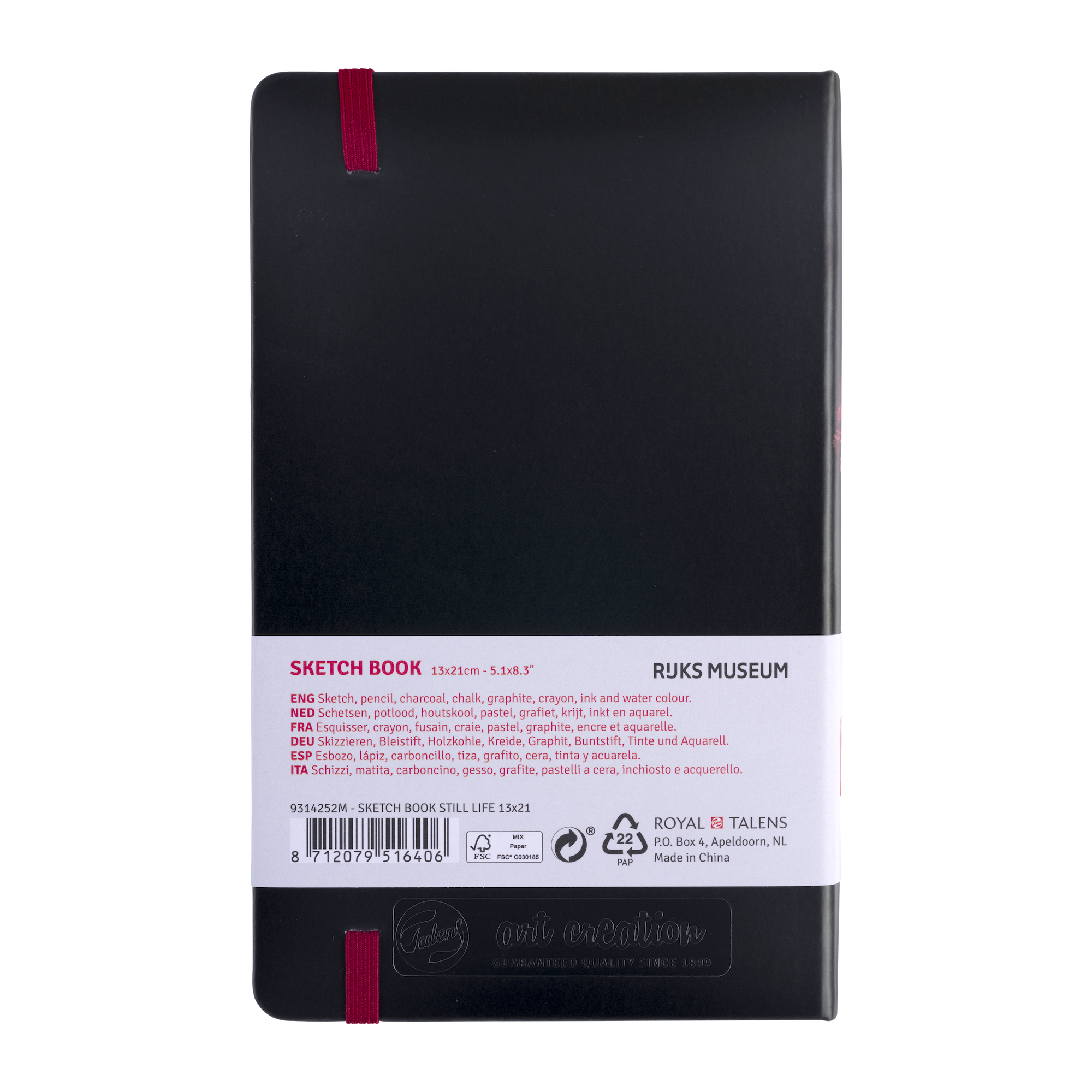 TALENSARTCREATION Cahier de Croquis Nature Morte 13 x 21 cm, 140 g, 80 feuilles