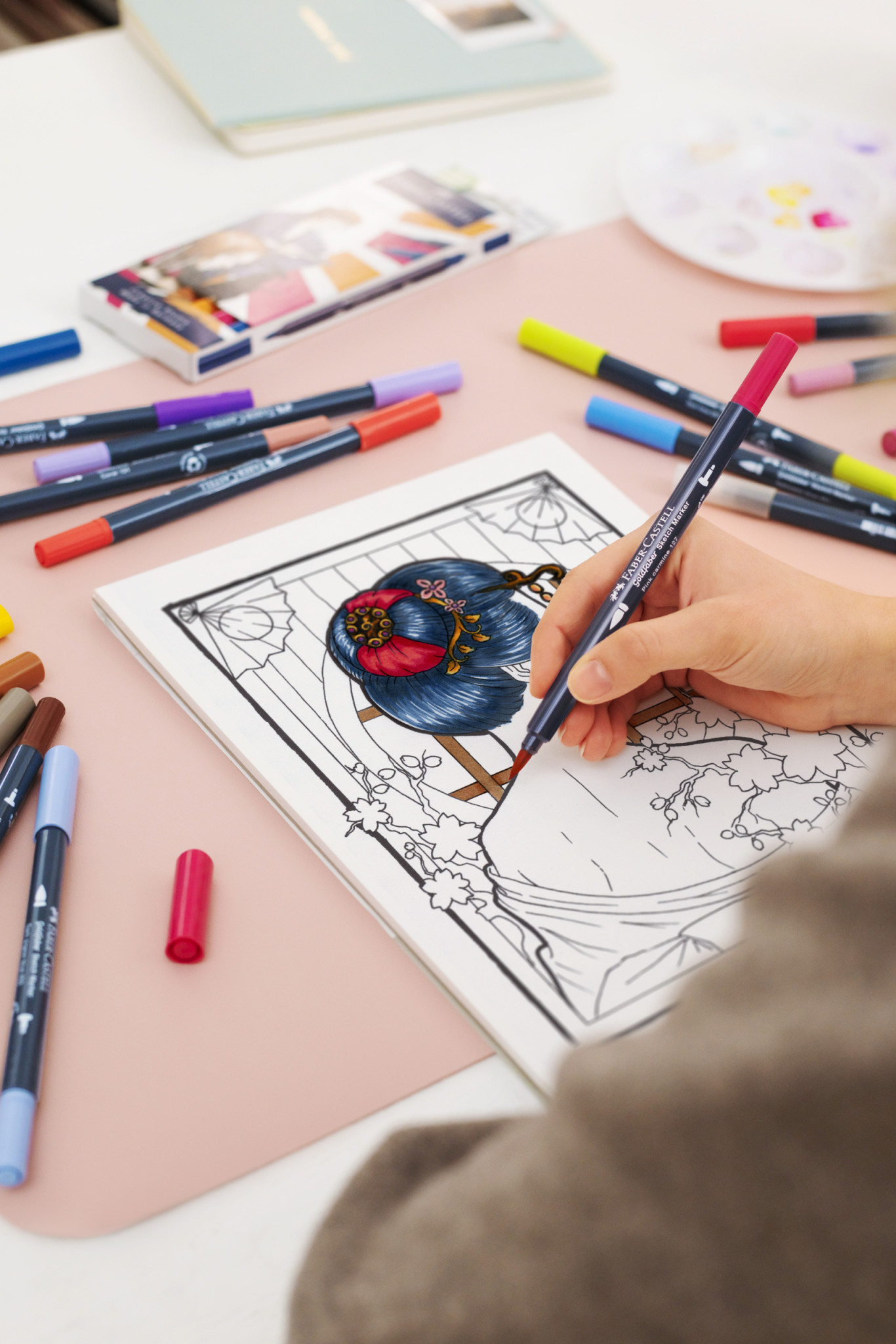 FABER CASTELL Goldfaber Sketch Marker boîte de 6, Manga