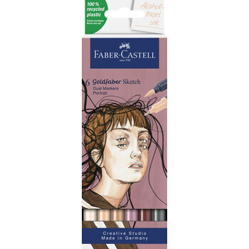 FABER CASTELL Sketch Marker Gofa Boîte De 6 Portrait