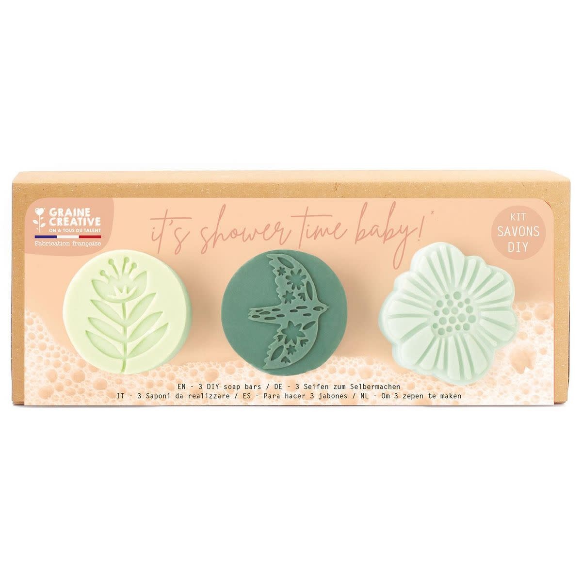 GRAINE CREATIVE Kit Savon Shower Time Nature 250 X 90 X 58 Mm