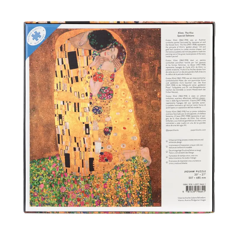 PAPERBLANKS Puzzle Klimt, Le Baiser 1 000 pièces