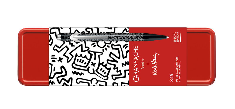 CARAN D'ACHE Stylo bille 849 Noir Keith Haring