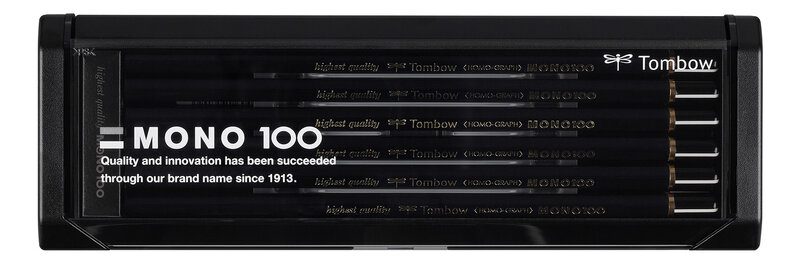 TOMBOW Crayon Mono 100, Différentes Duretés, Boîte De 12