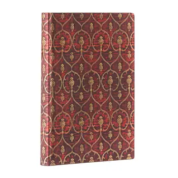 PAPERBLANKS Carnets Flexis À Couverture Souple Velours Rouge Midi Ligné