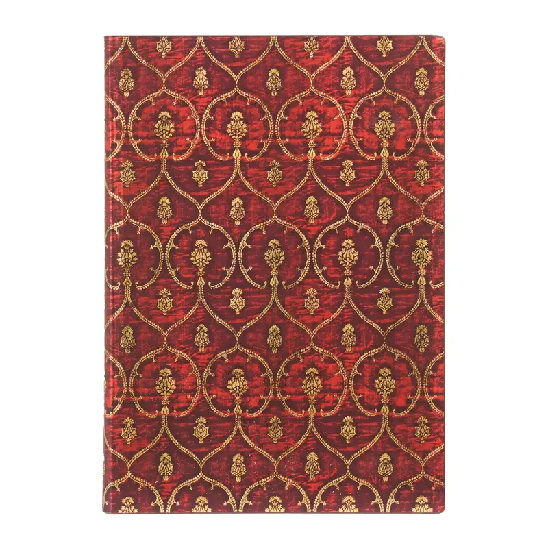 PAPERBLANKS Carnets Flexis À Couverture Souple Velours Rouge Midi Ligné