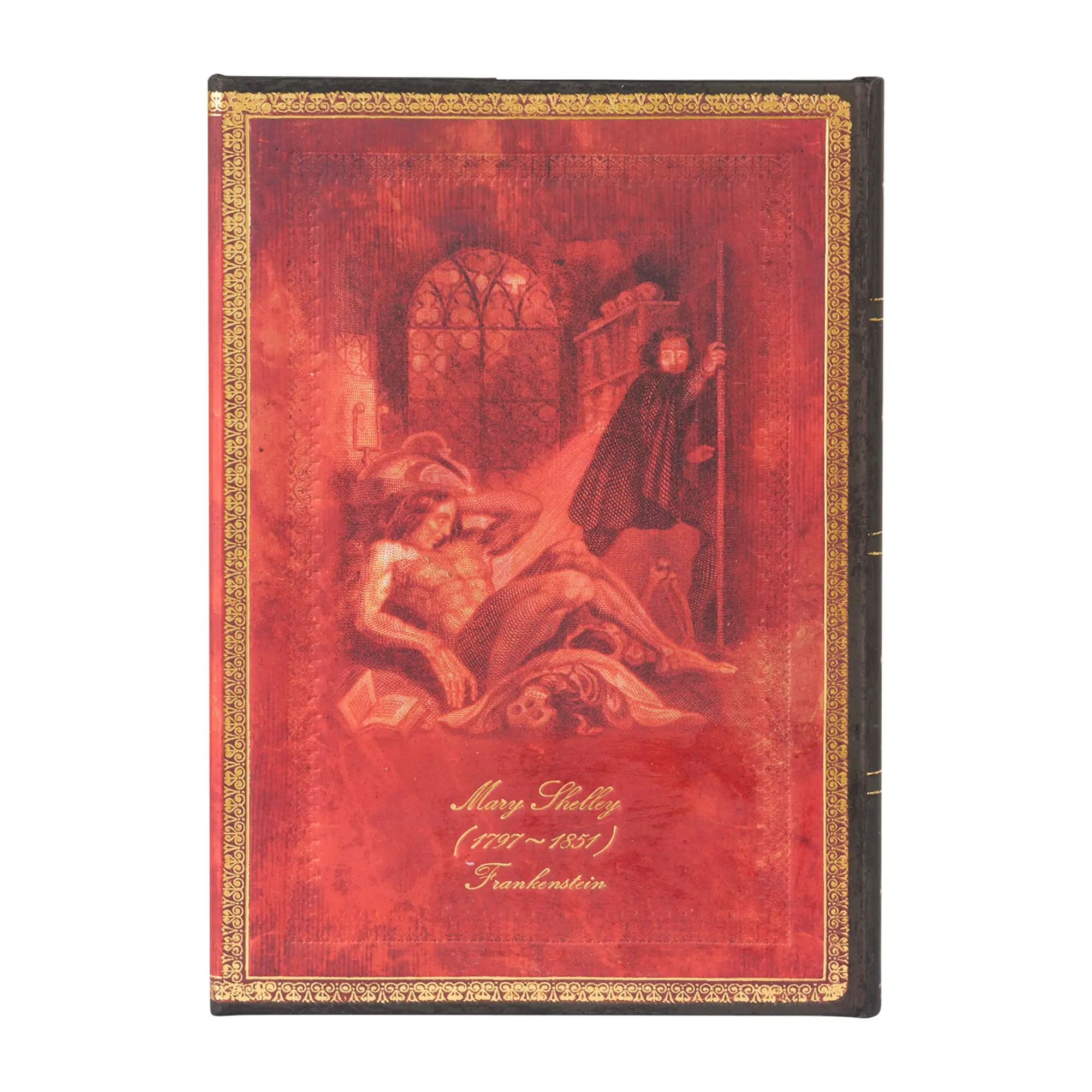 PAPERBLANKS Carnets à couverture rigide Mary Shelley, Frankenstein Midi Ligné