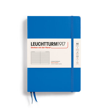 LEUCHTTURM 1917 Carnet de notes Couverture rigide Medium Sky, Medium (A5), 251 p., ligné