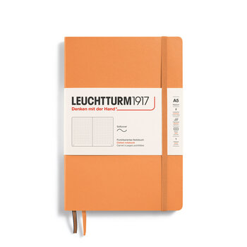 LEUCHTTURM 1917 Carnet de notes Couverture souple Apricot Medium (A5), 123 p., pointillé