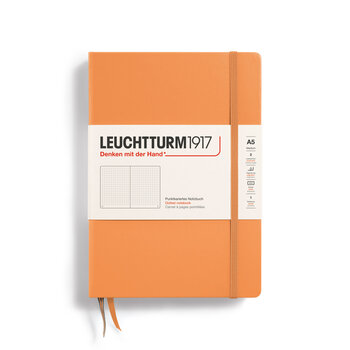 LEUCHTTURM 1917 Carnet de notes Couverture rigide Apricot, Medium (A5), 251 p., pointillé